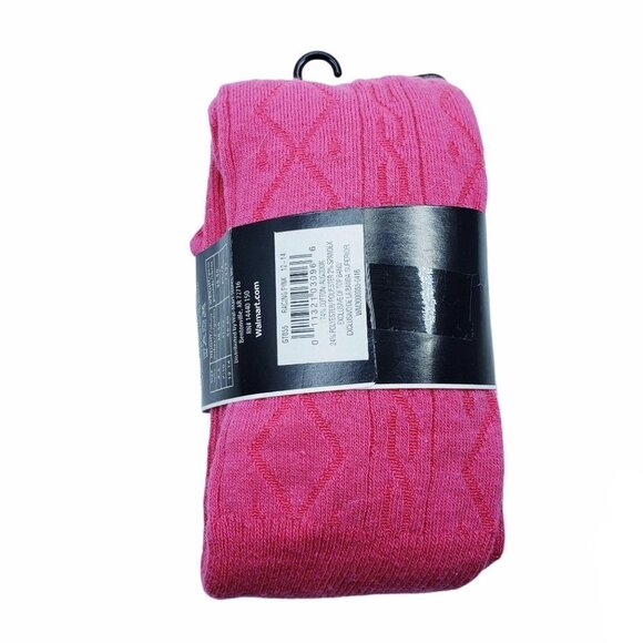 George Girl's Heavyweight Cotton Tights Size 12-14 Pink NEW - Picture 2 of 4